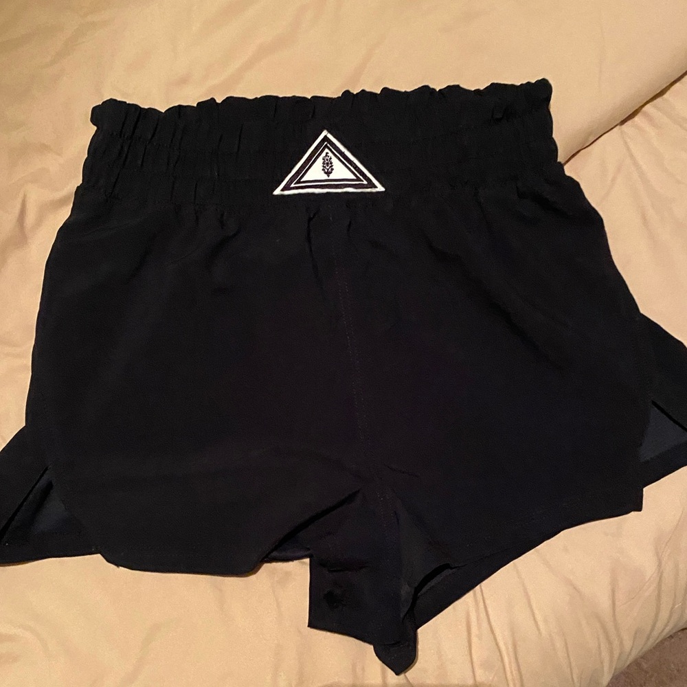 Free People Movement Black Next Round Shorts MED